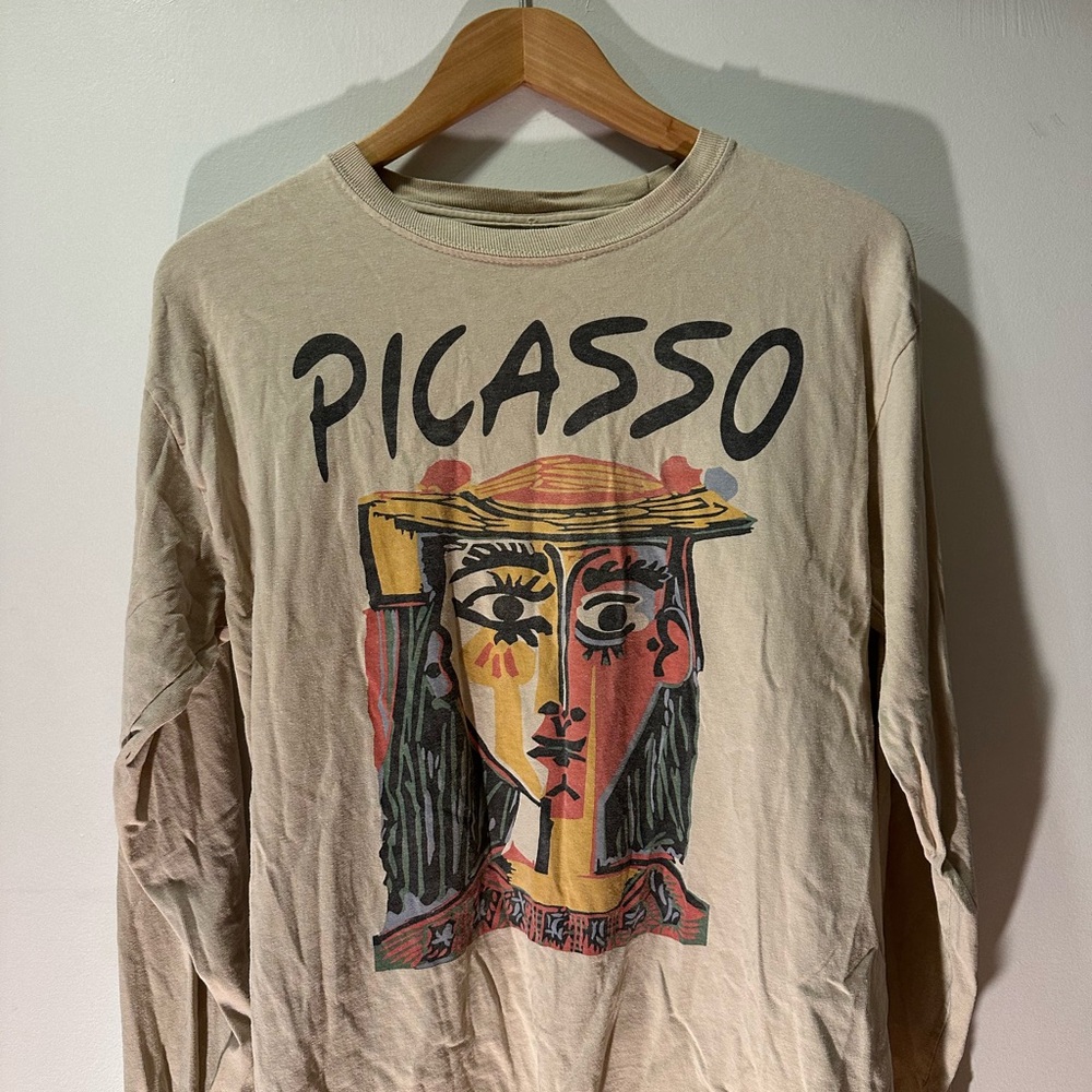 Urban Outfitters Picasso Graphic Long Sleeve Shirt - Mens